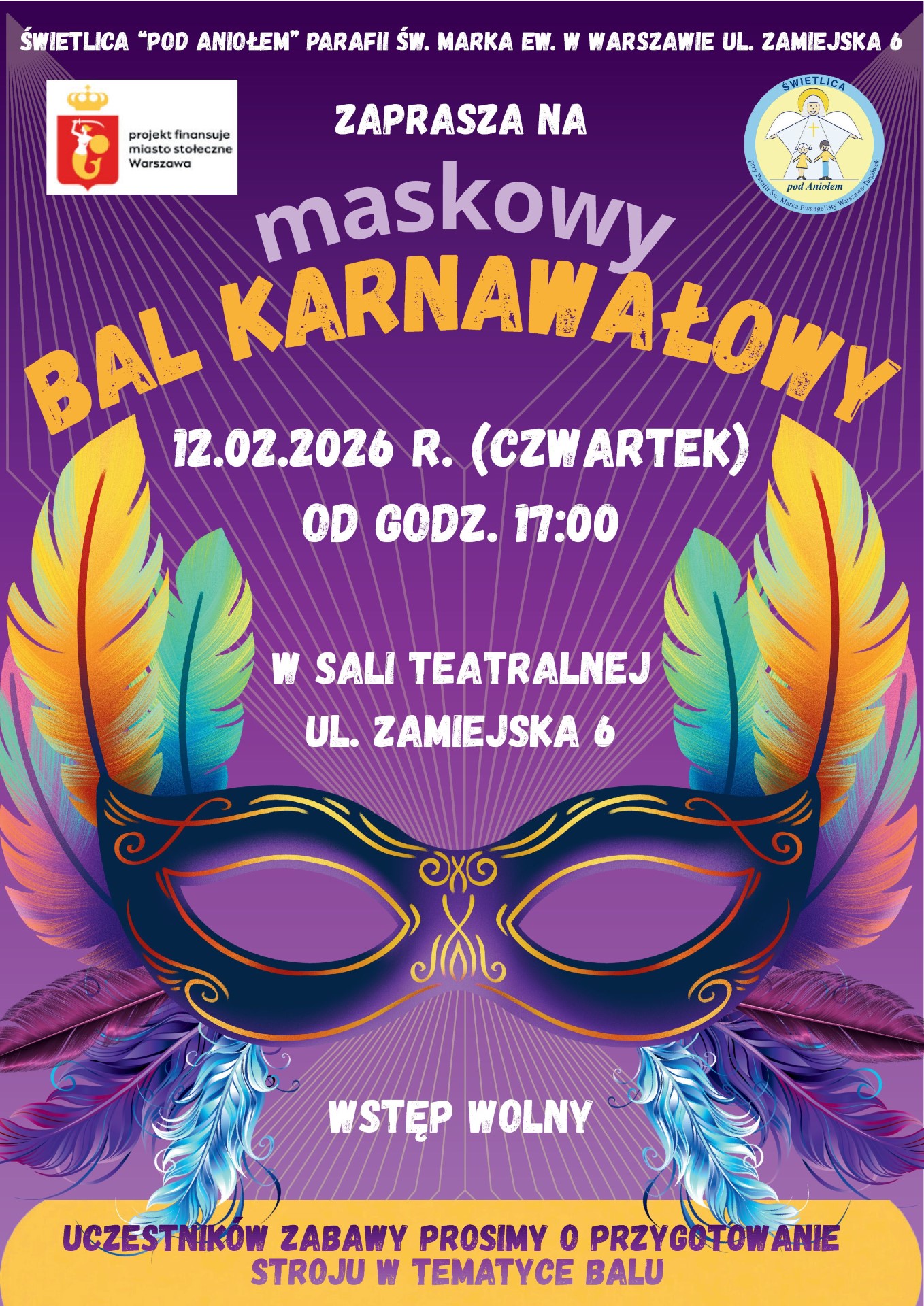 ZAPRASZAMY ŚPIEWANKI KOLĘD 18 stycznia 2025 r. o 19:00 w sali teatralnej wstęp wolny